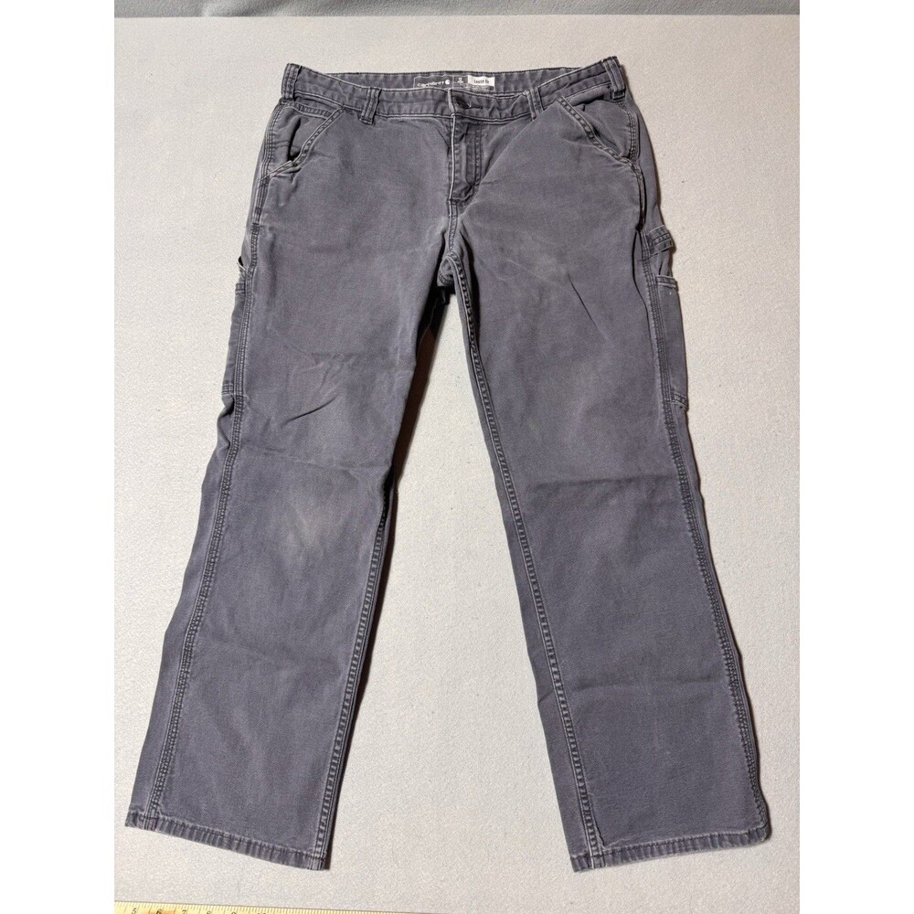 Carhartt Women's Loose Fit Heavyweight Shorts Size 12 Steel Blue